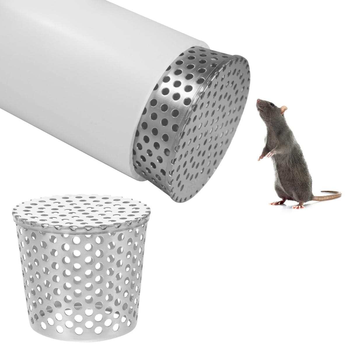 HASTHIP Stainless Steel Floor Drain Outlet Filter, Anti Rats Drain Outlet Mesh Cover, 160mm Diameter Strainer Gutter Downspout Strainer Fits 160-165mm Pipes, Universal Strainer for Leaf Gutter Guard HASTHIP Stainless Steel Floor Drain Outlet Filter, Anti Rats Drain Outlet Mesh Cover, 160mm Diameter Strainer Gutter Downspout Strainer Fits 160-165mm Pipes, Universal Strainer for Leaf Gutter Guard